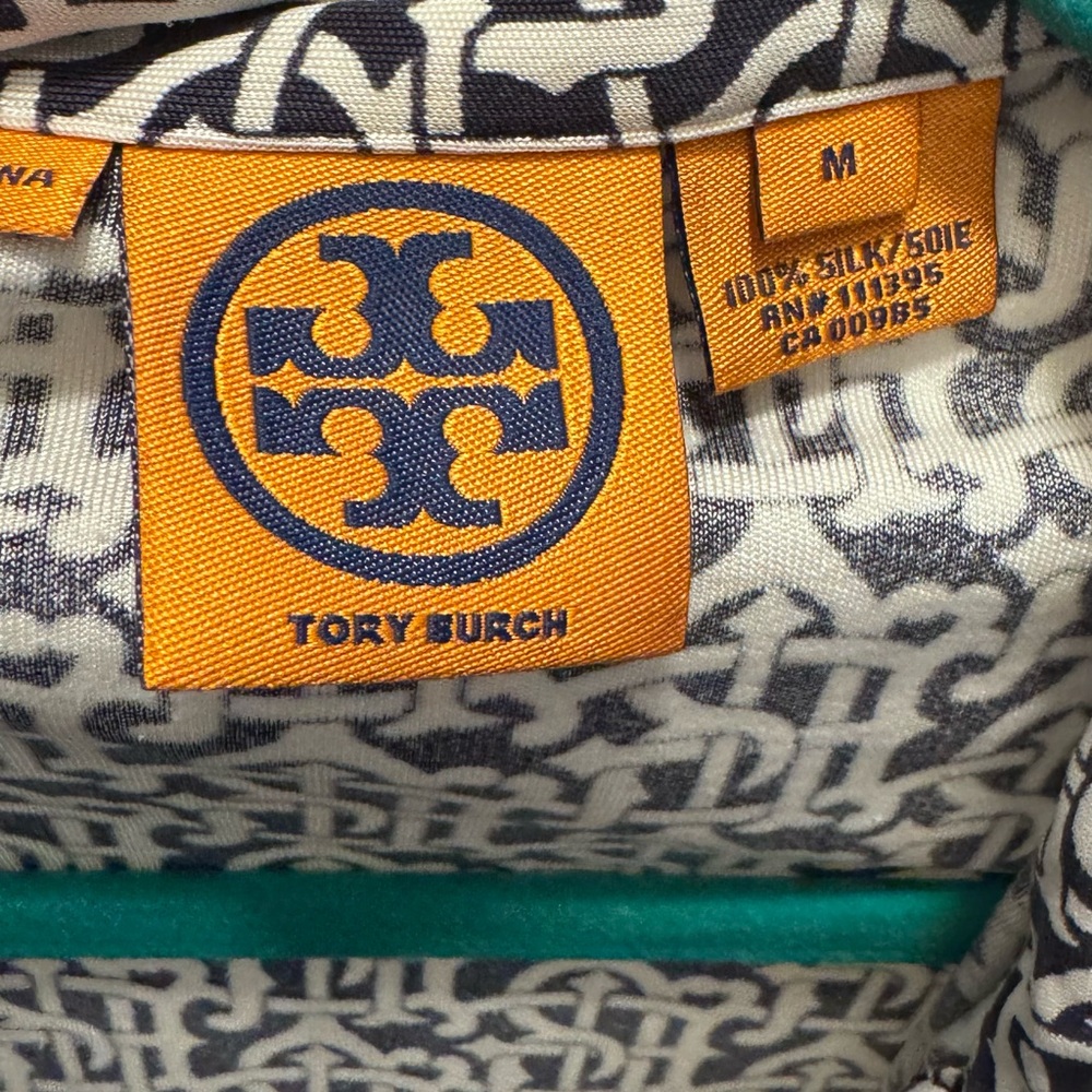 Tory Burch Monochrome Patterned Button Down Shirt - image 2